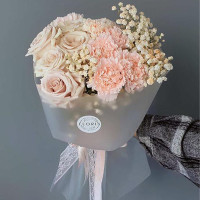 About Love” – Roses and Carnations Mix, Elegant Bouquet for Special Moments